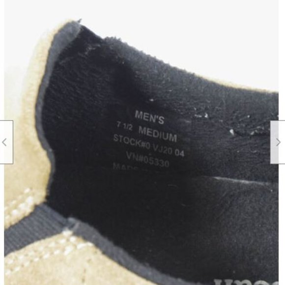 Men's LL Bean Beige Suede Comfort Mocs Slip On Walking Hiking Shoes Sz 7.5M - Picture 4 of 5